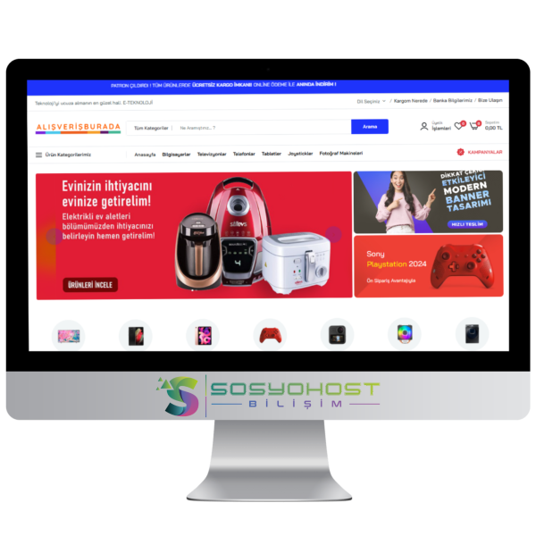 Elektronik Ürün Satış Yazılımı - E-Ticaret Script